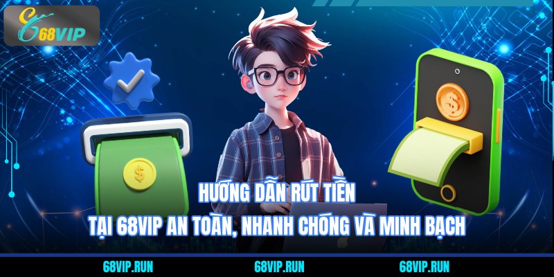Hướng dẫn rút tiền tại 68VIP