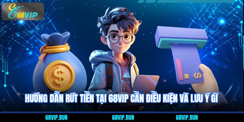 Hướng Dẫn Rút Tiền Tại 68VIP cần điều kiện và lưu ý gì