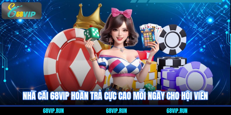Nhà cái 68VIP hoàn trả cực cao mỗi ngày